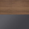 walnut top finish slate leg finish color swatch